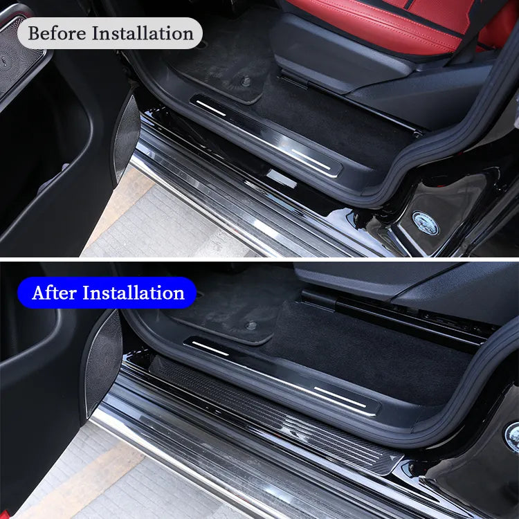 Carbon Fiber Threshold Panel Anti-scratch Door Sill - Mercedes-Benz G-Class 2019-2023