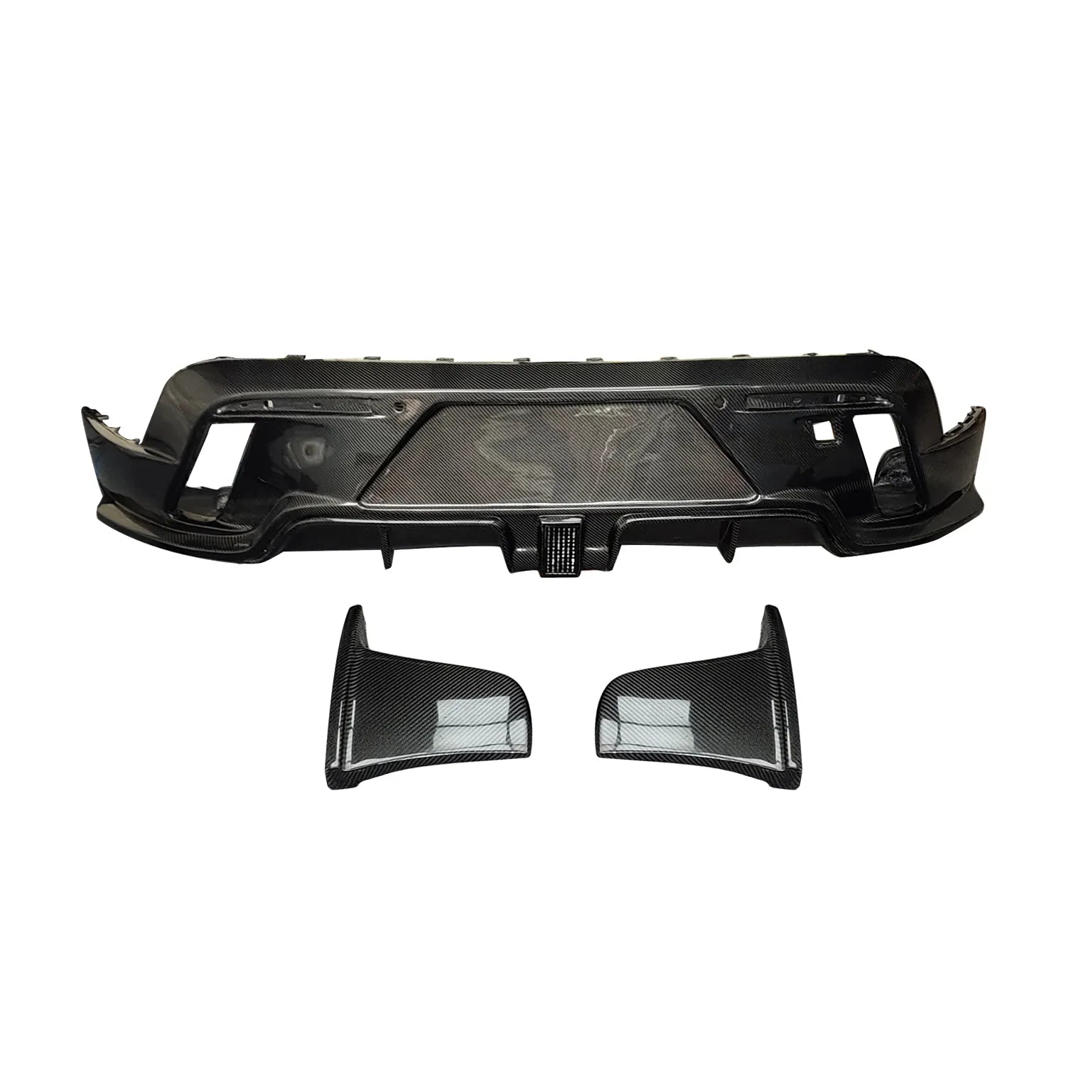 Carbon Fiber Rear Diffuser w/ LED - Porsche 9J1 Taycan / Turbo S 2019-2024