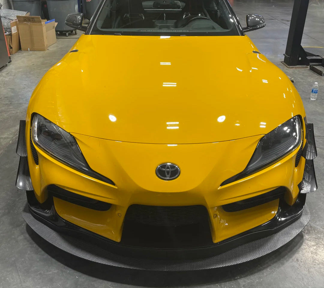 Carbon Fiber Front Canard Bumper Trim - 2019 + Toyota GR Supra A90 A91