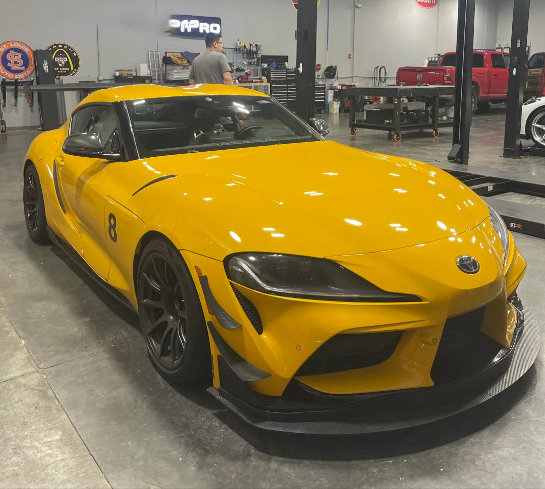 Carbon Fiber Front Canard Bumper Trim - 2019 + Toyota GR Supra A90 A91