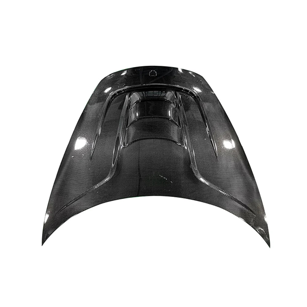 PORSCHE 718 Cayman/Boxster Dry Carbon Fiber Vented Engine Hood Bonnet