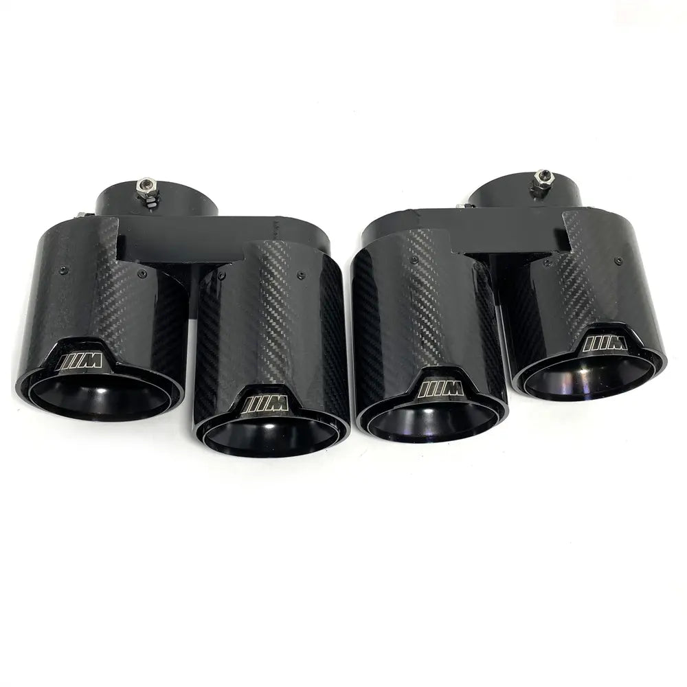 Carbon Fiber Quad Style Exhaust Tips -  BMW G05 X5 G06 X6 G07 X7 2019+