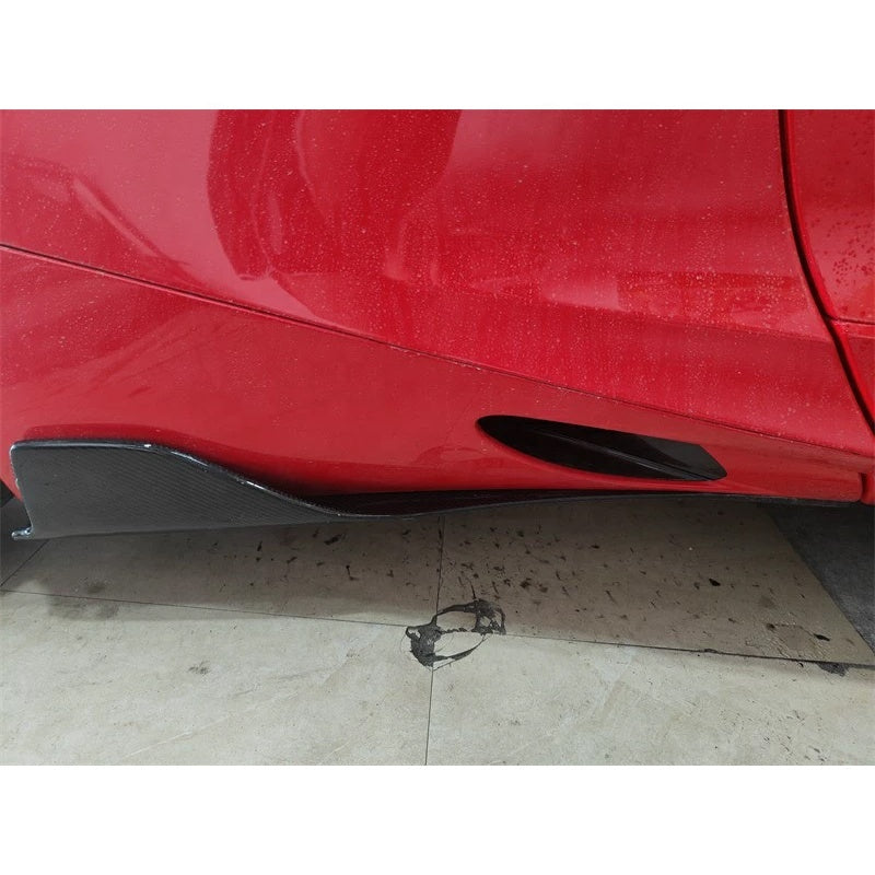 Carbon Fiber V Style Side Skirt Extension - McLaren 720s/750s