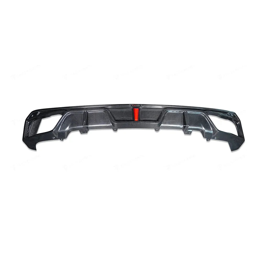 Dry Carbon Fiber Rear diffuser w/ LED - BMW X5 G05