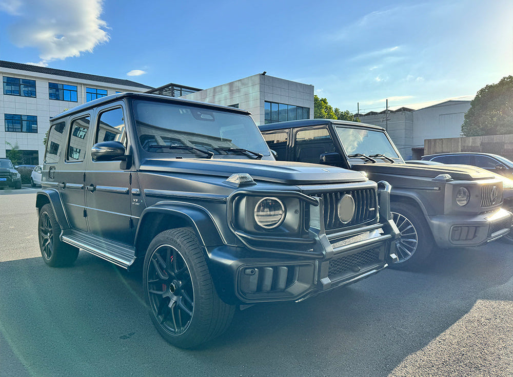 Black Front Bull Crash Bar Guard - Mercedes G63 AMG W465 2024+ G500 G450d