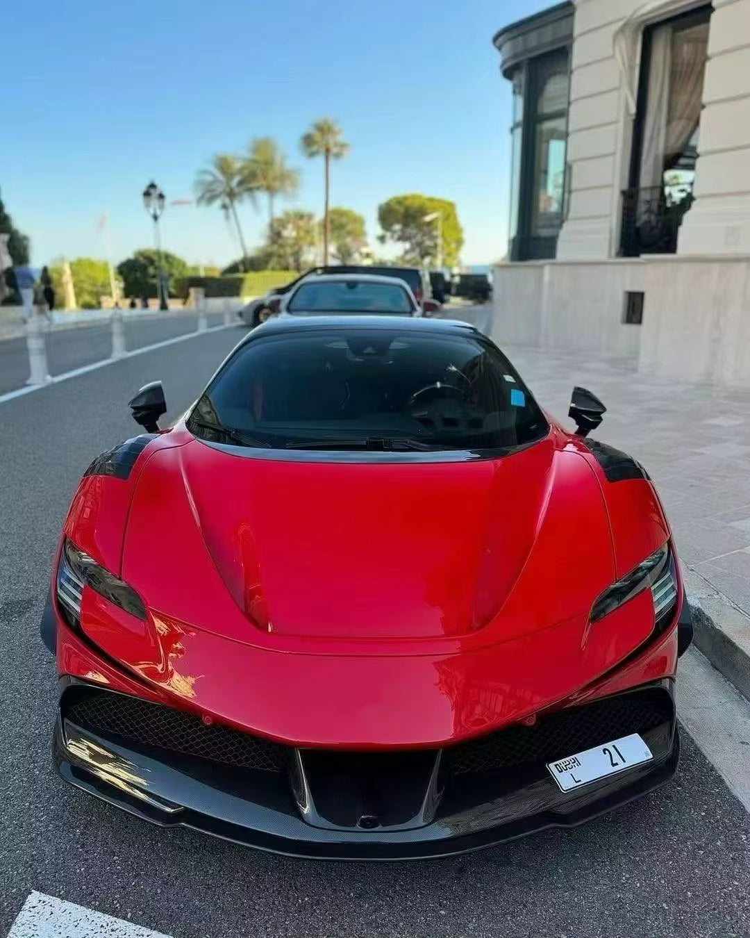 Ferrari SF90 Dry Carbon Fiber RY Style Body aero Kit