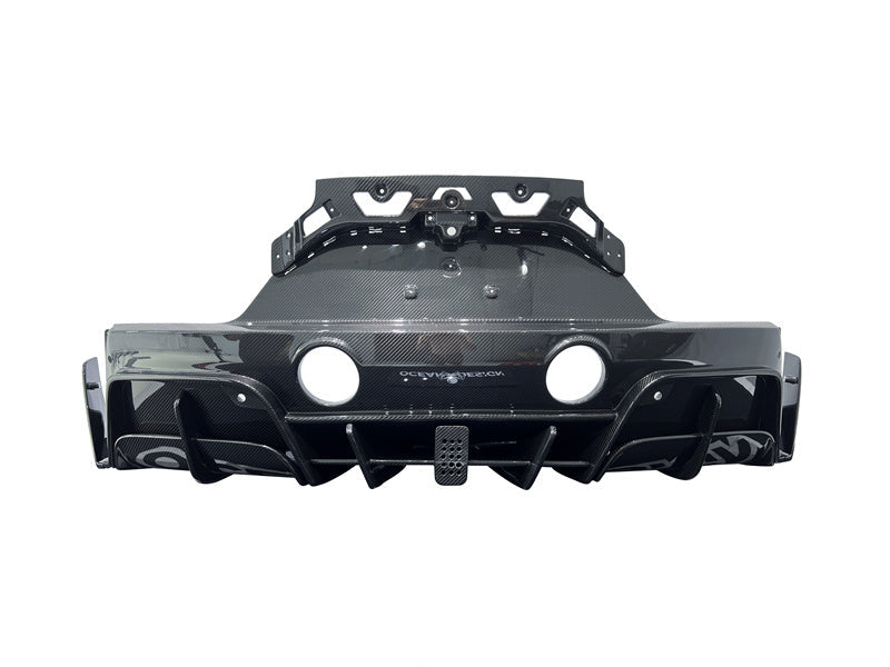 Dry Carbon Fiber MSY Style Rear Diffuser Replacement - Maserati MC20