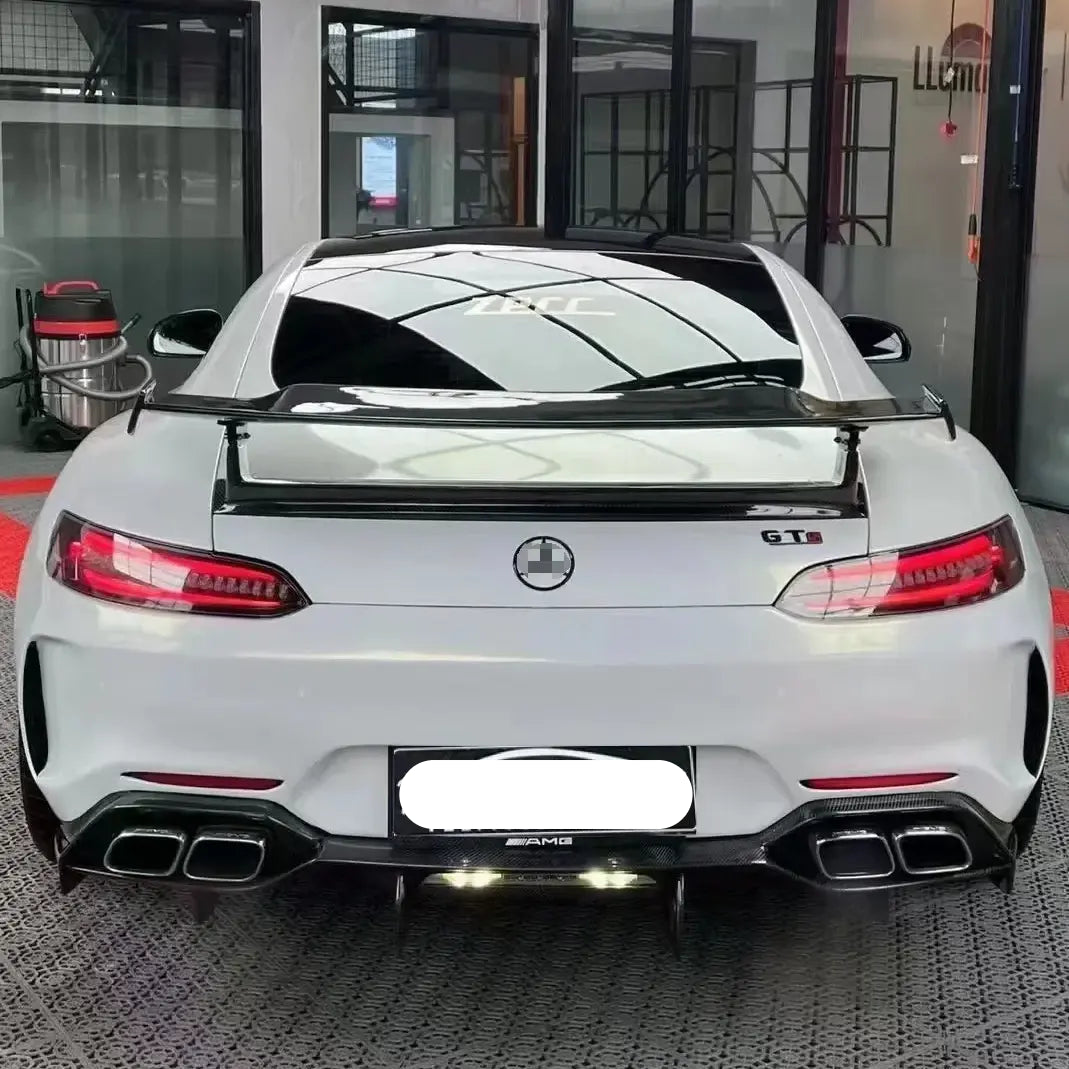 IMP Style Carbon Fiber Rear Bumper W/ Diffuser - Mercedes-Benz AMG GT GTC GTS