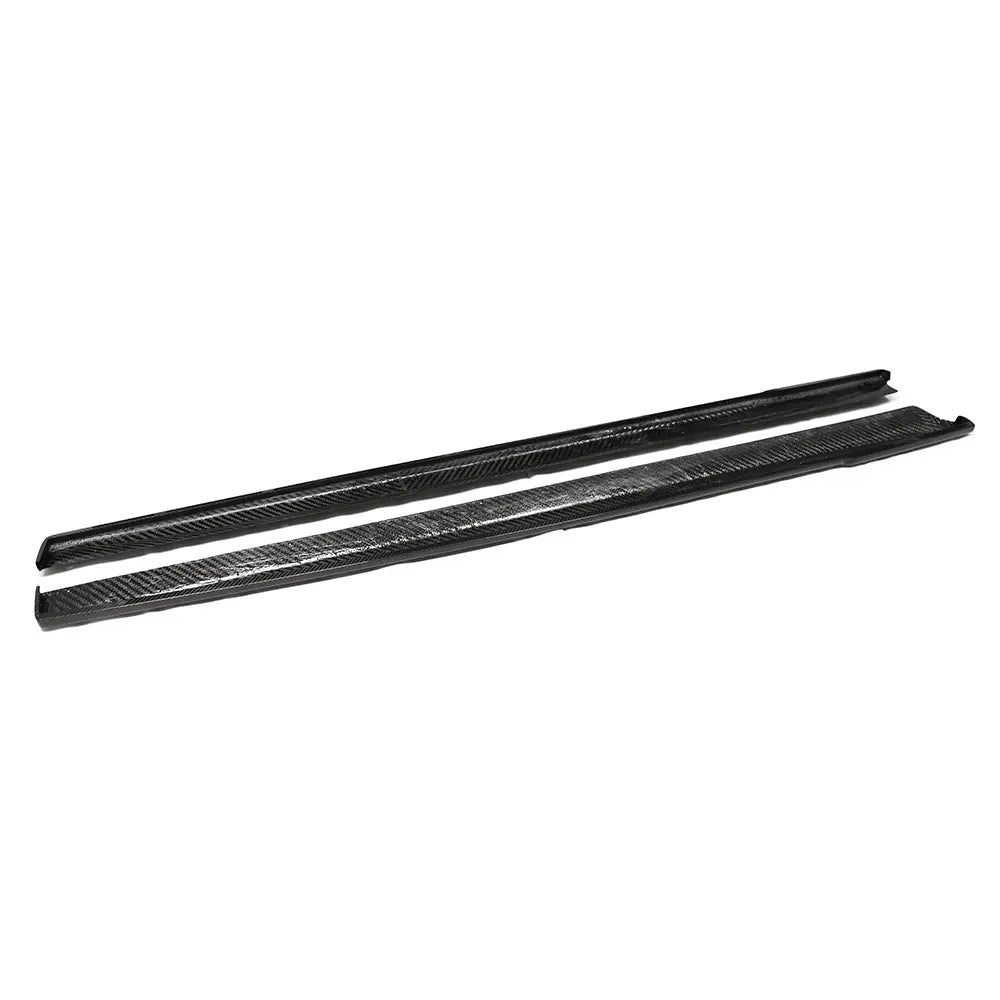 Prepreg Carbon Fiber C Style Side Skirt extension - Tesla Highland Model 3