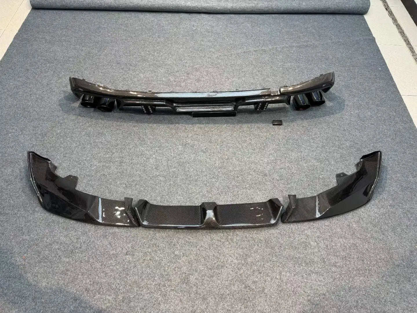 Carbon Fiber LD Front Lip & Rear Diffuser Combo - BMW G05 X5 LCI