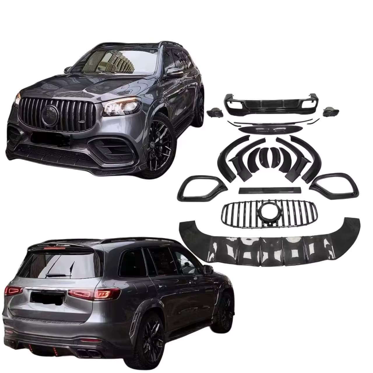 Carbon Fiber LD Full Aerodynamic Body Kit - Mercedes-benz Gls 63 Amg X167 SUV