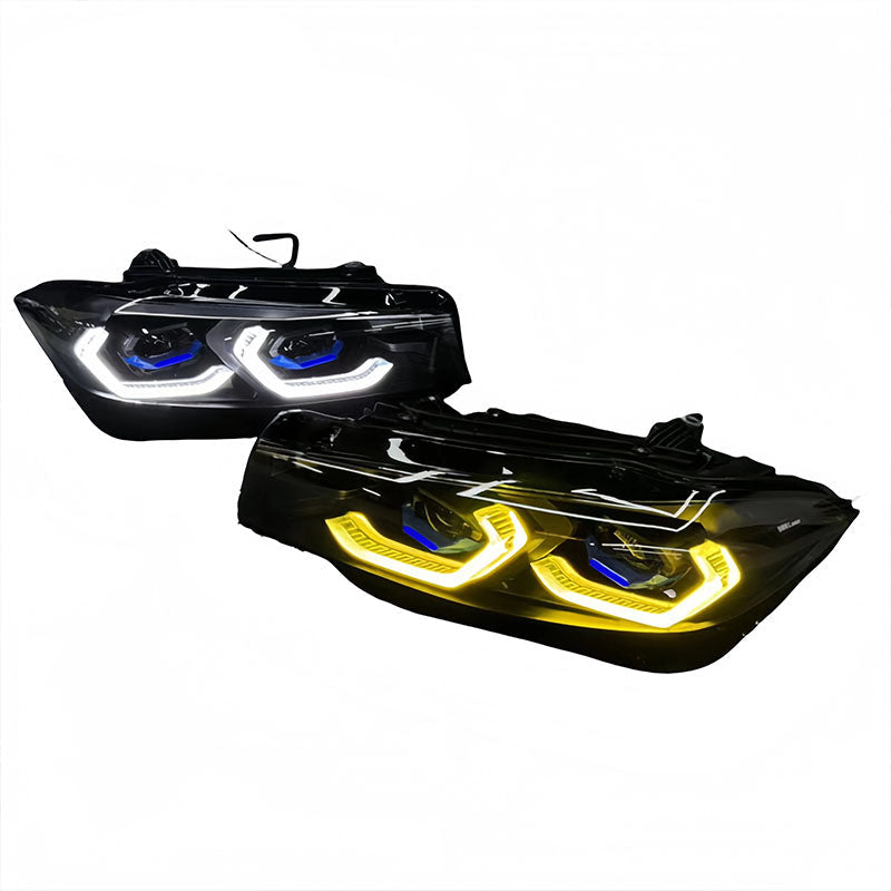 LED Laser G8X Style Dual DRL Color Headights - BMW G20 / G28 3 Series