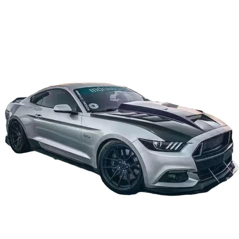 Carbon Fiber Front Vented Engine Bonnet Hood V2 -  Ford Mustang 2015 - 2017