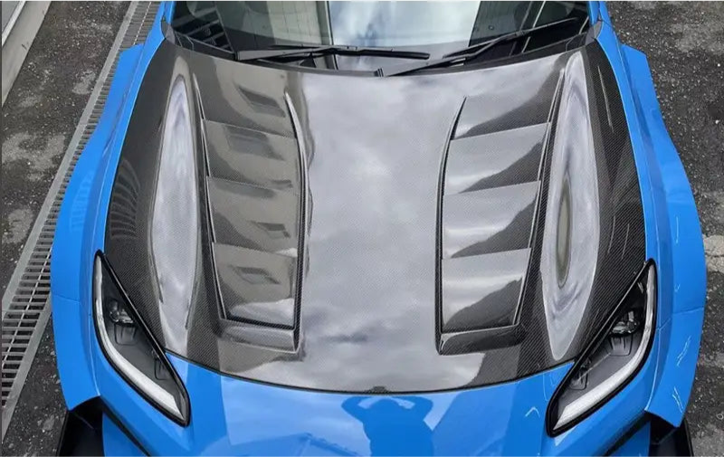 Carbon Fiber Vented Front Engine hood V2 - Toyota Subaru BRZ GR86 2020-2023