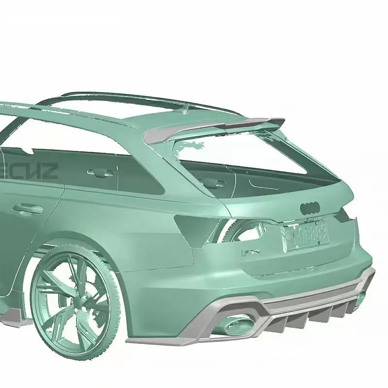 Paktechz Prepreg Carbon Fiber Rear Roof Spoiler - Audi RS6 C8