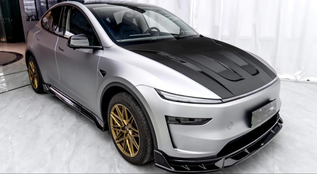 Carbon Fiber Front Bonnet Cover - Tesla Model Y Juniper 2025 2026