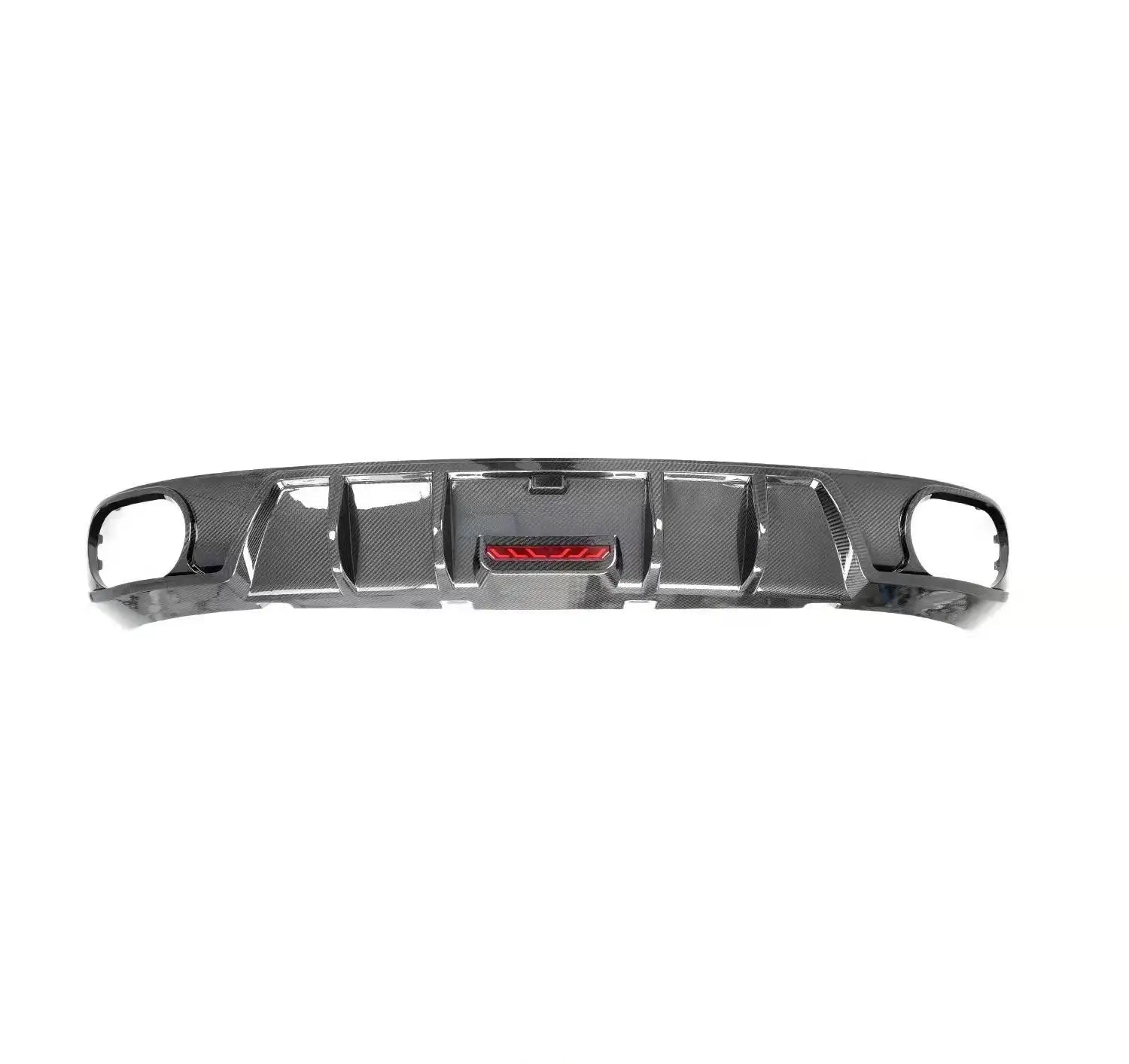 Prepreg Carbon Fiber Rear Diffuser w/led - Audi Q8 2020+