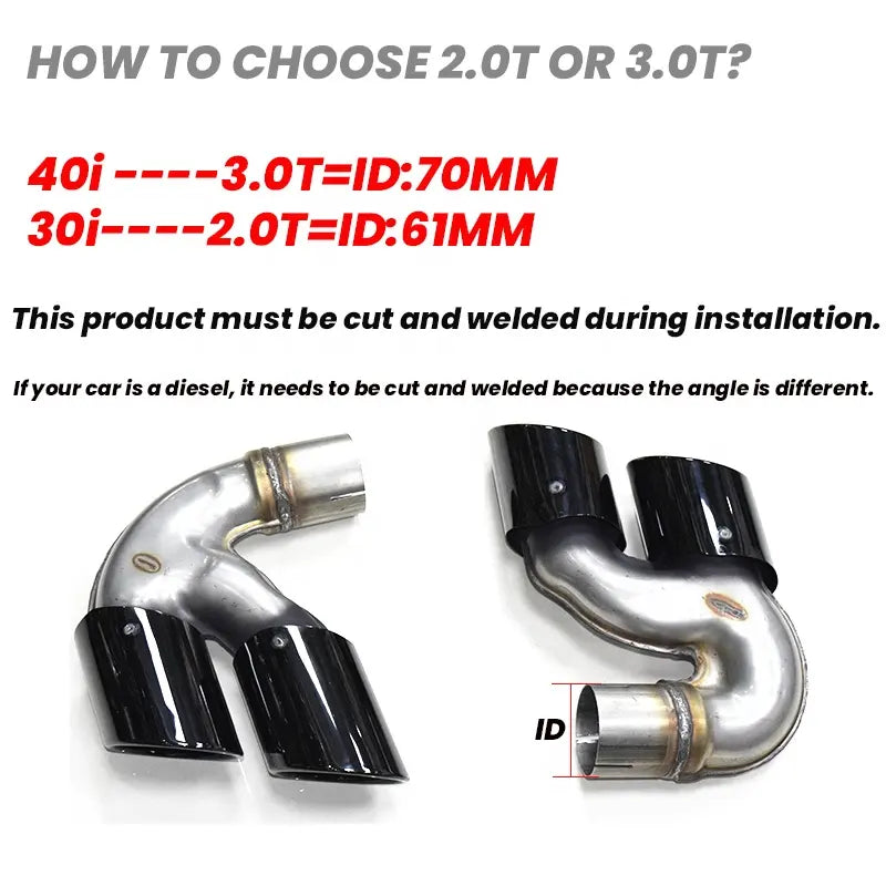 Carbon Fiber Exhaust Tip - BMW  X5 X6 X7 G05 G06 G07