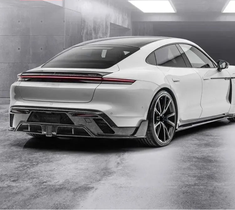 Carbon Fiber M Style Rear Diffuser -  Porsche Taycan