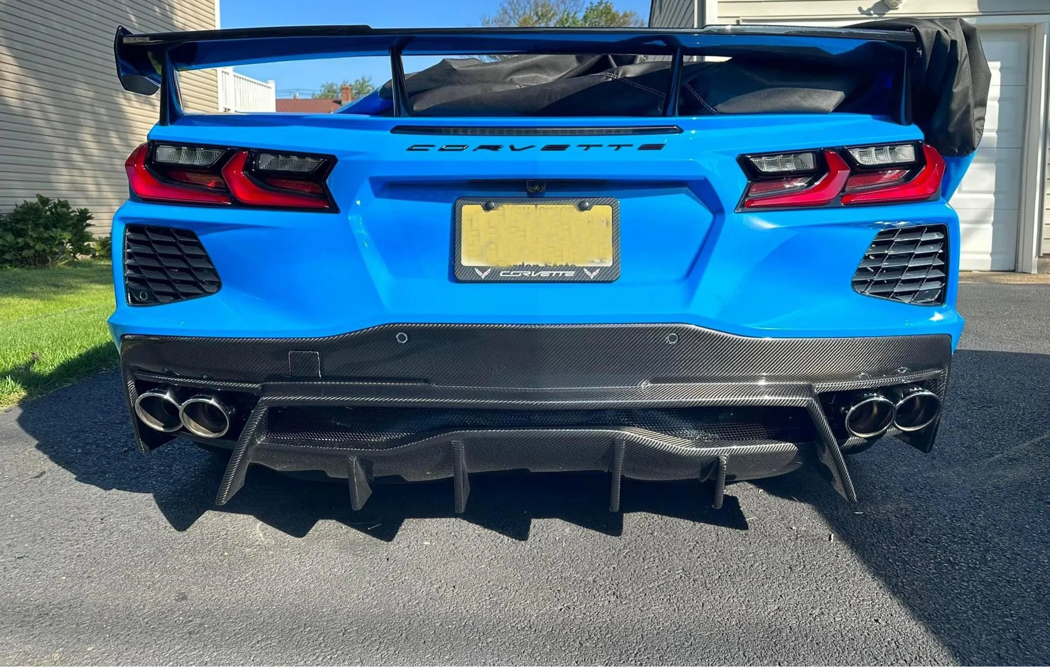 Dry Carbon Fiber Rear Diffuser V3 - Corvette C8