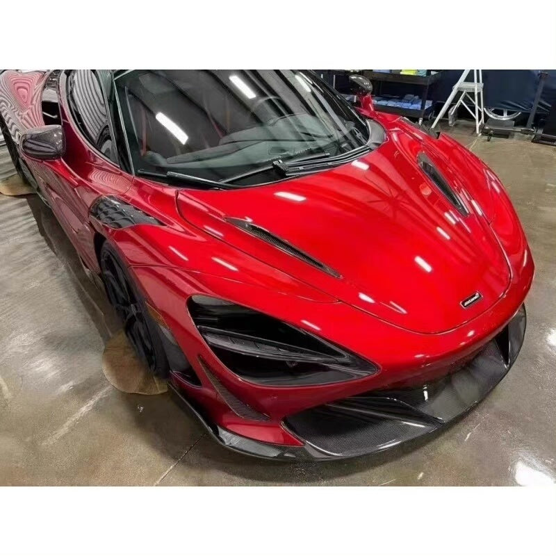 Dry Carbon Fiber Front Bumper Canards - Mclaren 720S