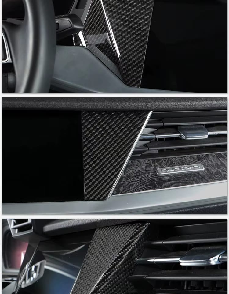 Pre-Preg Carbon Fiber Interior Trims Complete Set (14pc) - Audi A3/S3/RS3 8Y