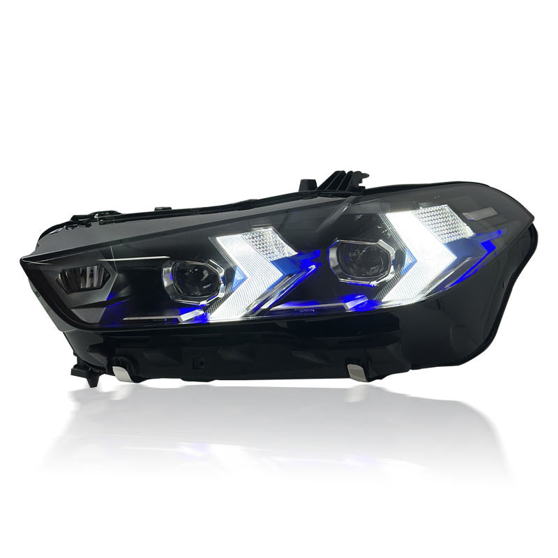 LED Headlight LCI style Dual Color Yellow White DRL Upgrade Replacement - BMW X5 G05