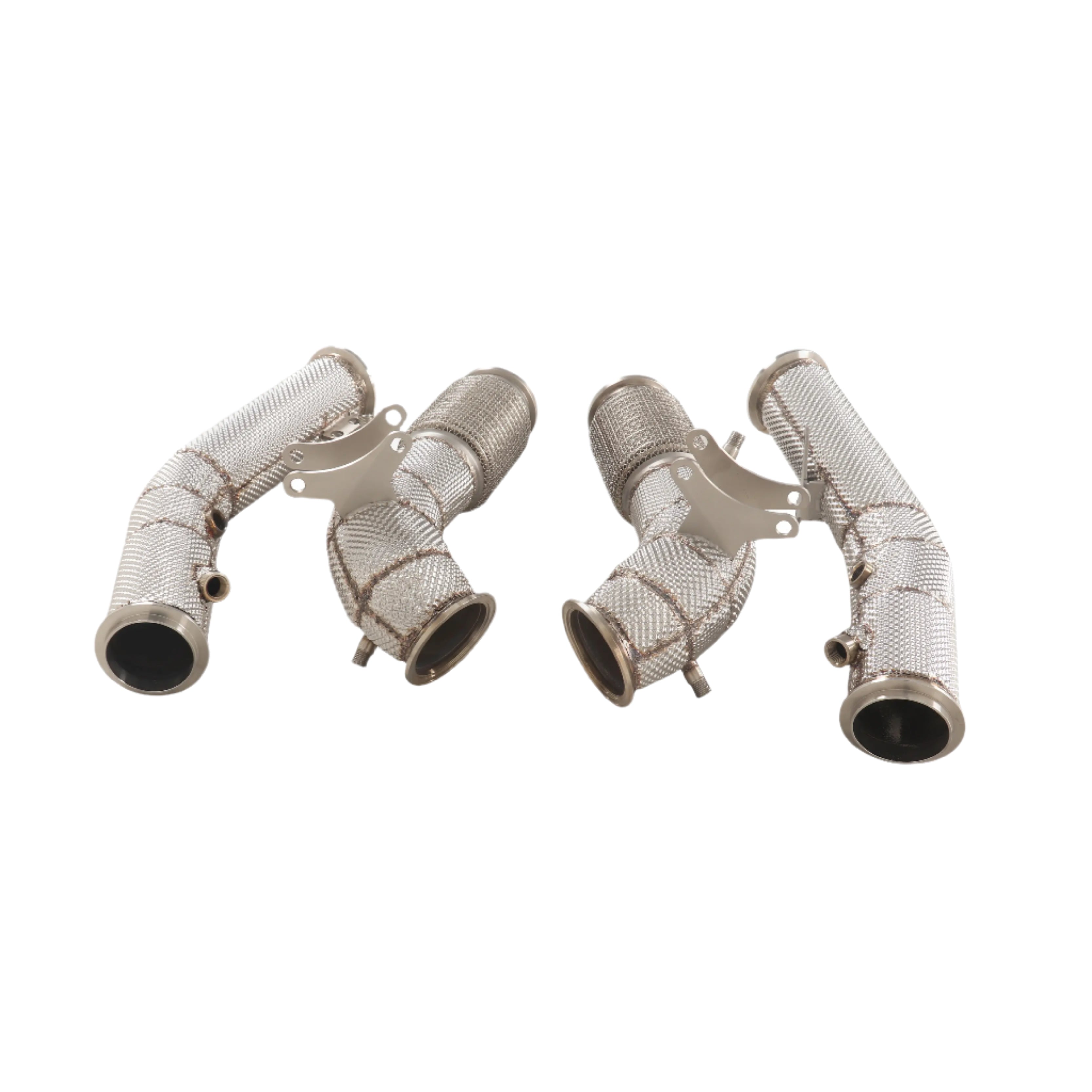 High Performance Exhaust Down Pipes w/ heat Shield - Maserati MC20 3.0T 2020-2024