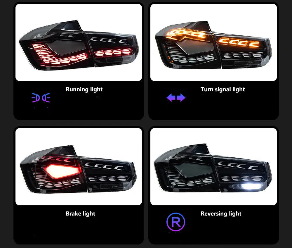 GTS Dragon Scale Taillights V4 plug n play - BMW F30 3 series / F80 M3