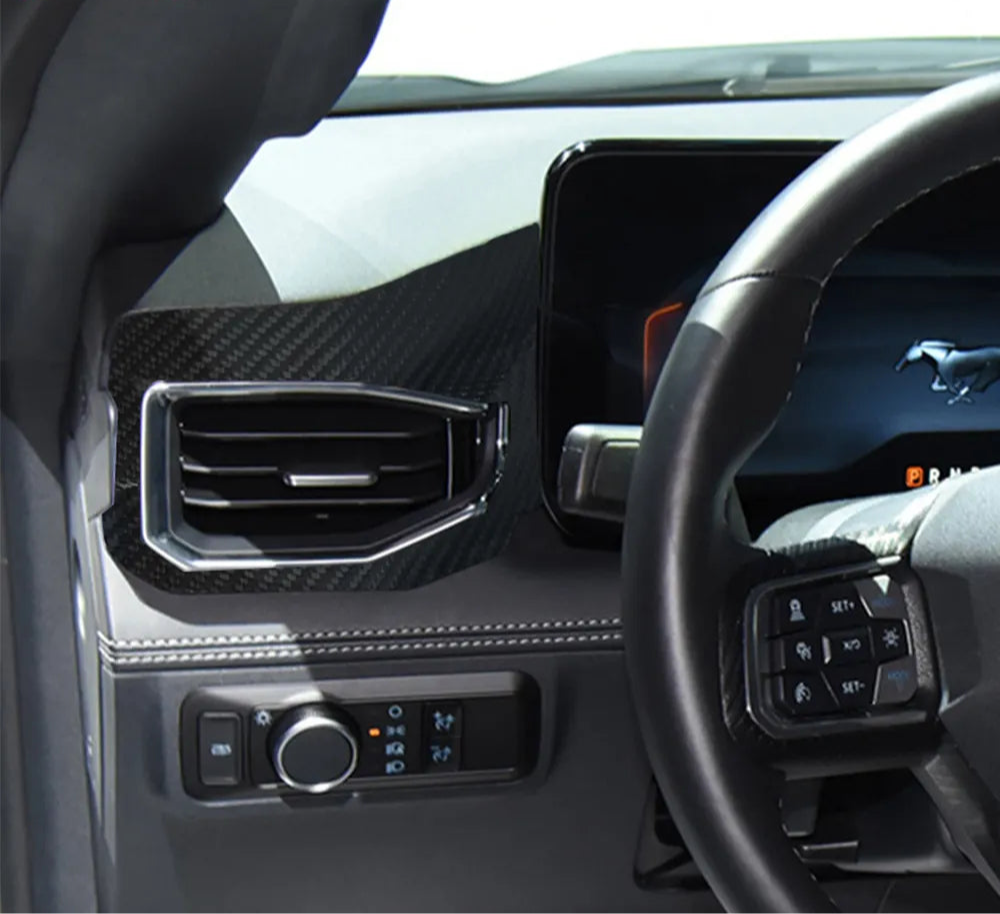 Carbon Fiber Interior Dash Board A/C Vent Trim - Ford Mustang Darkhorse 2024