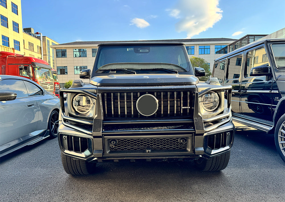 Black Front Bull Crash Bar Guard - Mercedes G63 AMG W465 2024+ G500 G450d