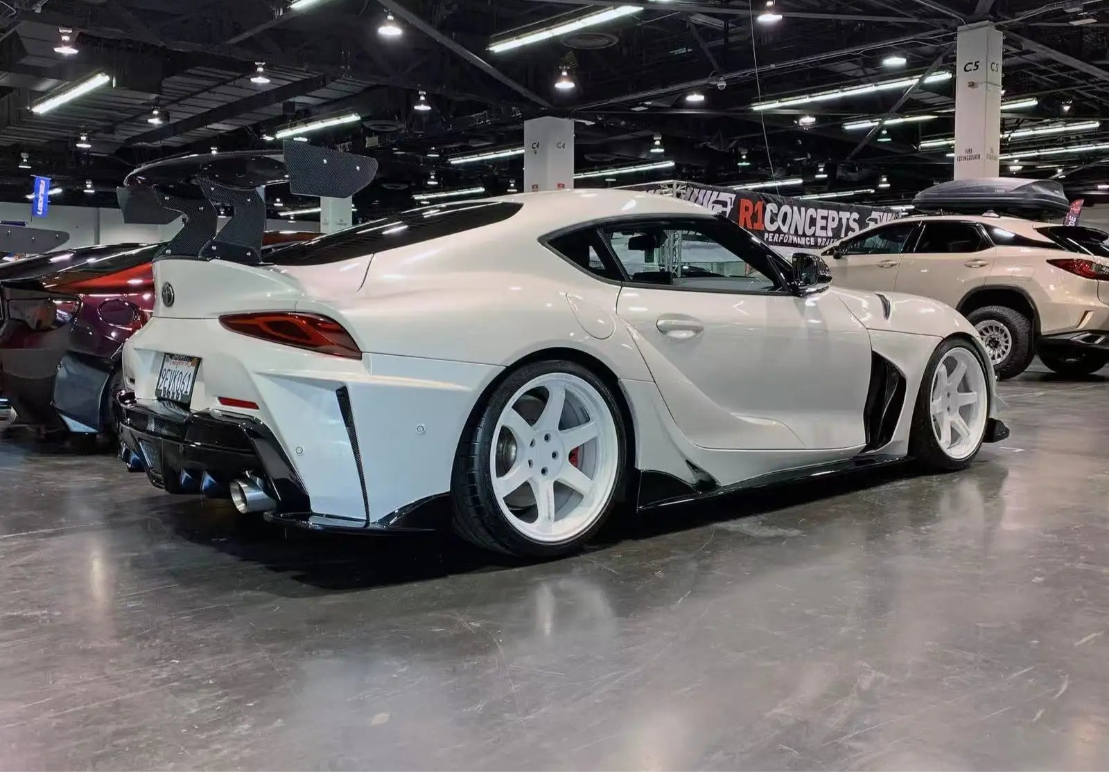 Carbon Fiber Fully Exposed  Rear ING Style Bumper - Toyota Gr Supra A90 A91 Mk5