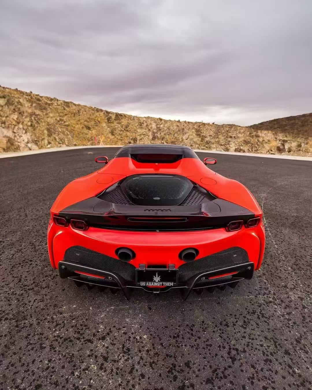 Ferrari SF90 Dry Carbon Fiber RY Style Body aero Kit