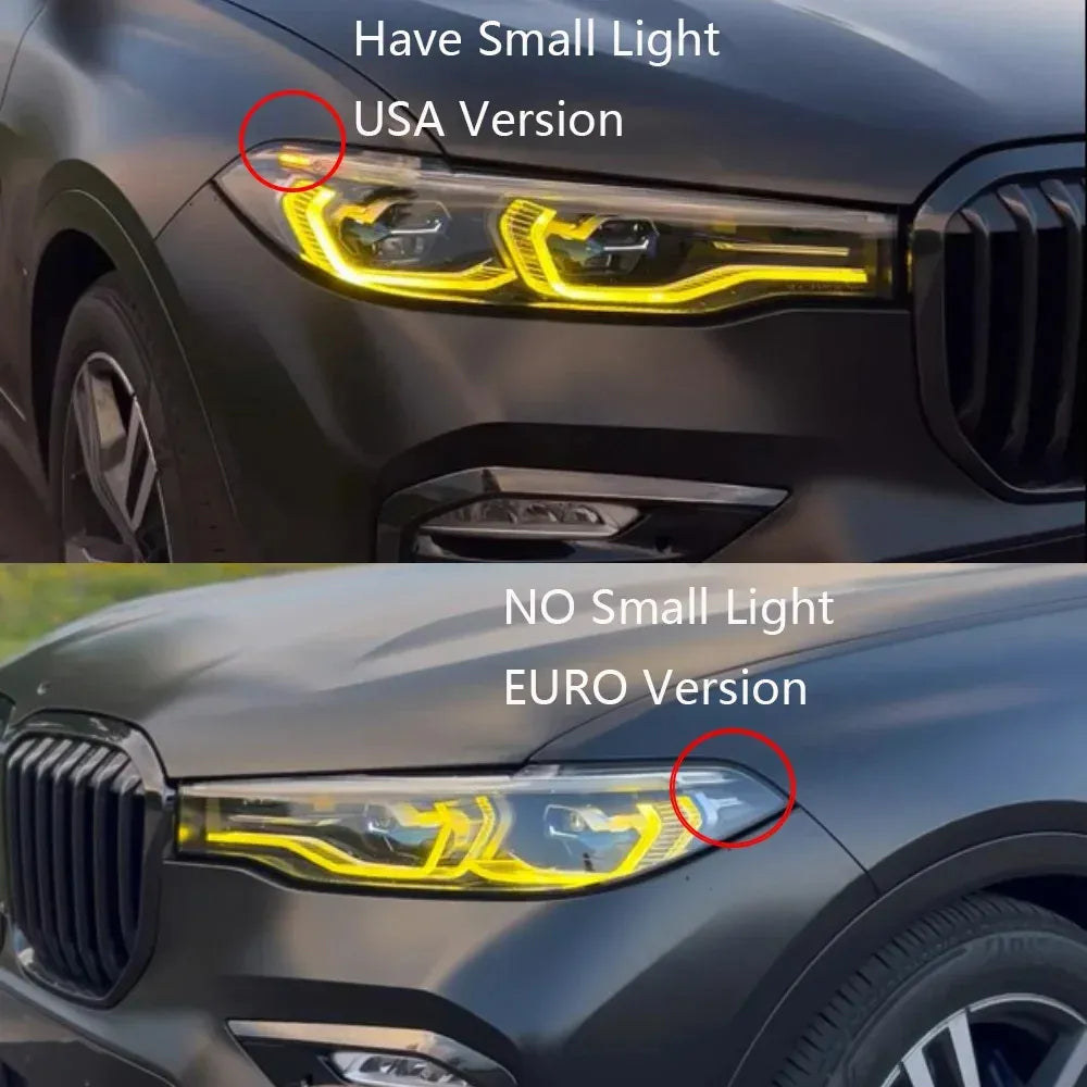 Yellow DRL Module Headlight - BMW 7 Series X7 G07 2019-2022