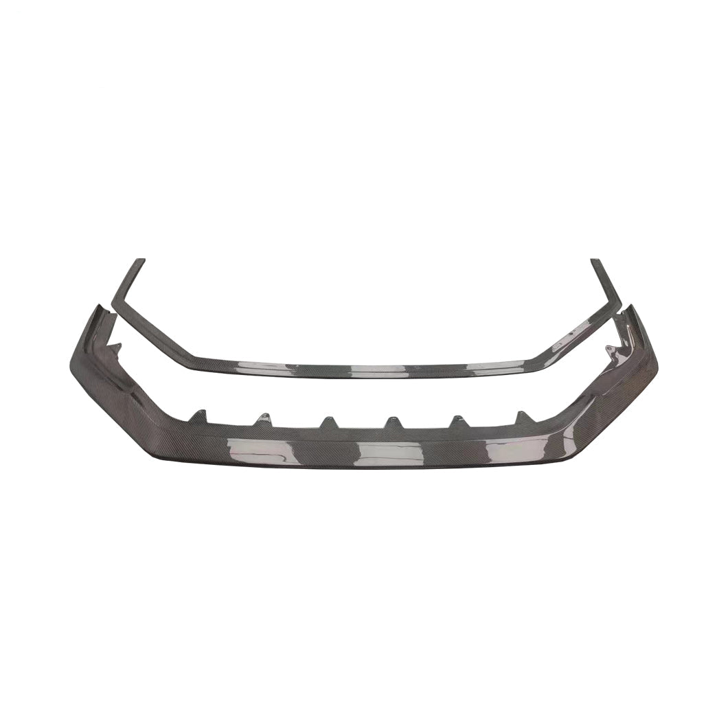 Carbon Fiber Front Bumper VRS Style 2 piece Front Lower Lip - Honda Civic TypeR FL5