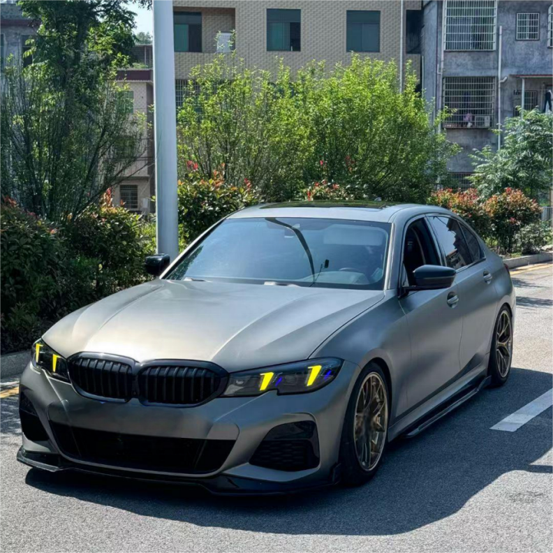 LED Laser Snake Eyes Yellow & White DRL Headlight Set Upgrade - BMW 3 Series G20 G28