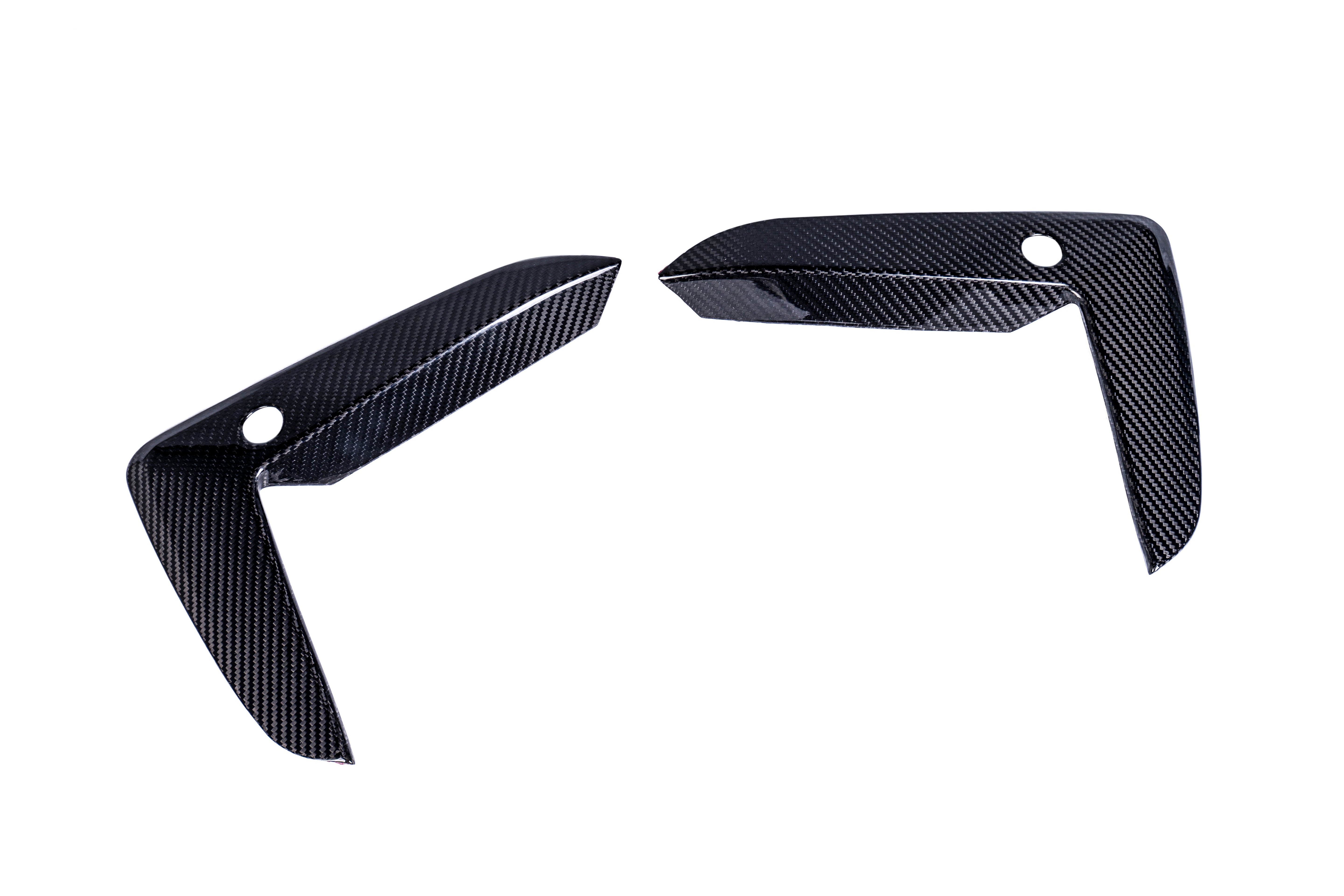 Dry Carbon Fiber Fog Light Bumper Overlay Trim - BMW 5 Series G30 G31 Facelift 530i 540i M550i 2020+
