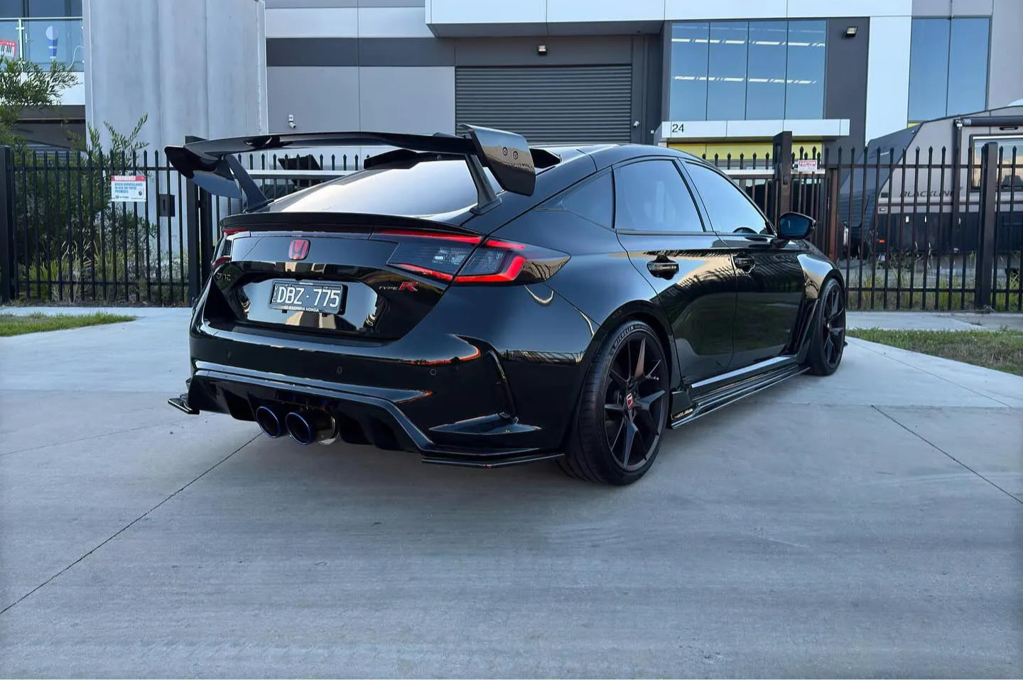 Prepreg Carbon Fiber Ad Style Wing - Honda Civic FL5 Type R
