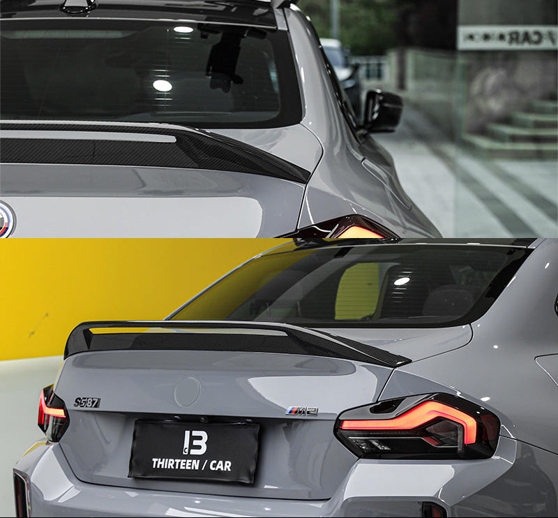 prepreg Carbon Fiber AD Style Rear Trunk Spoiler - BMW M2 G87 2 Series G42