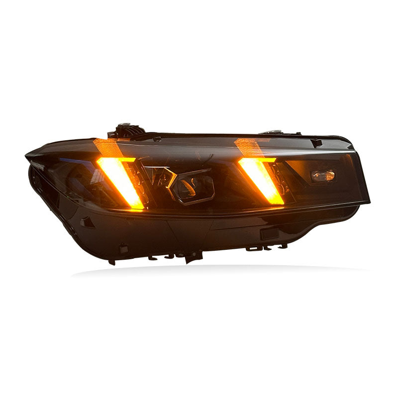 LED Laser Snake Eyes Yellow & White DRL Headlight Set Upgrade - BMW 3 Series G20 G28