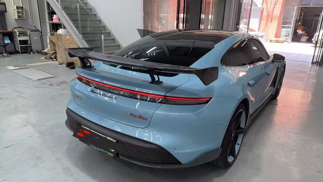 Dry Carbon Fiber W Style GT Spoiler Wing W Style - Porschee Taycan