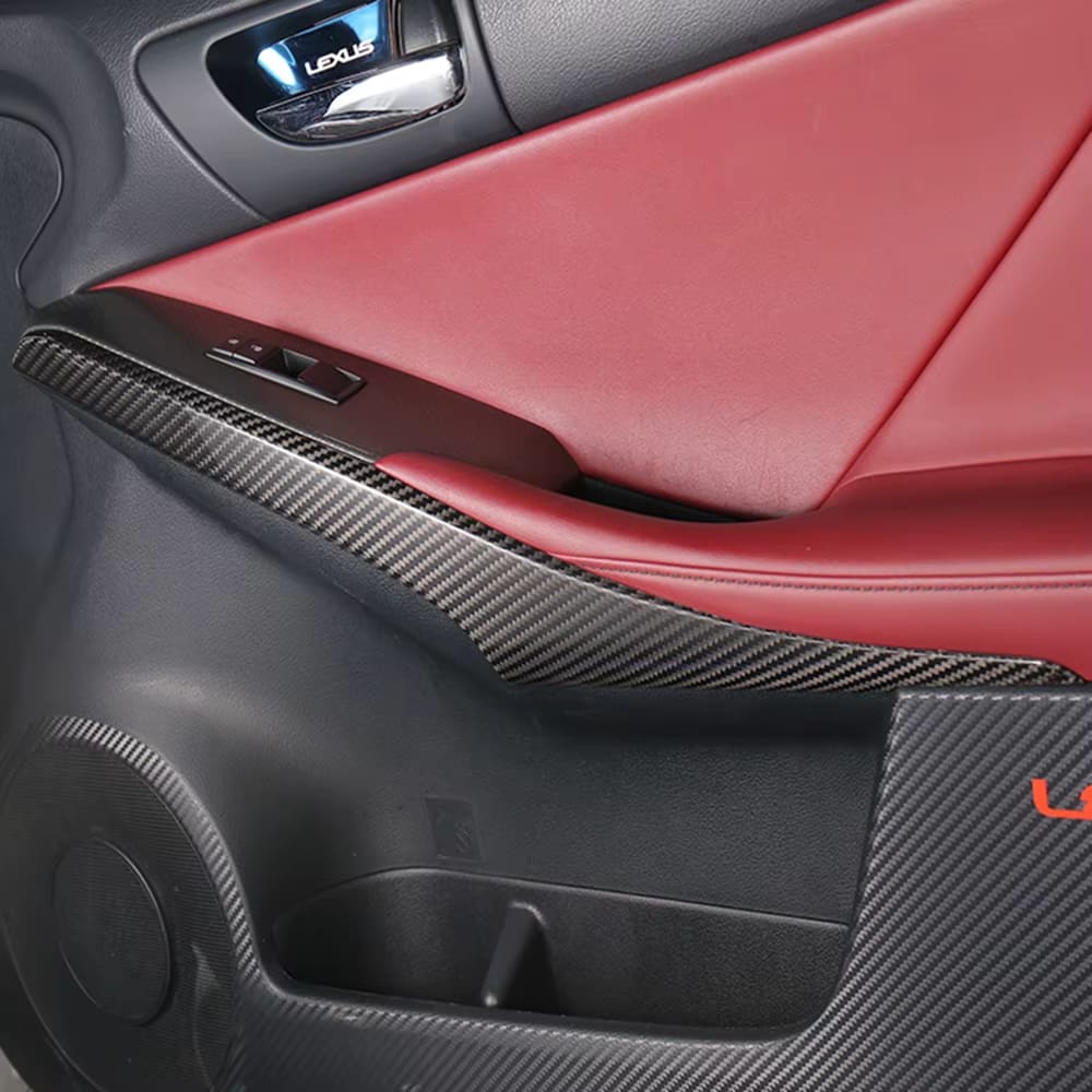 Carbon Fiber Interior Door Panel Trim Set - Lexus IS 300 350 IS250 200t 350F F Sport 2013-2019