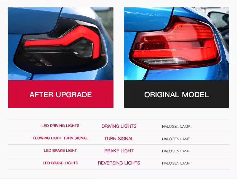 G87 Style Sequential Taillights - BMW F87 M2 & F22 2 Series