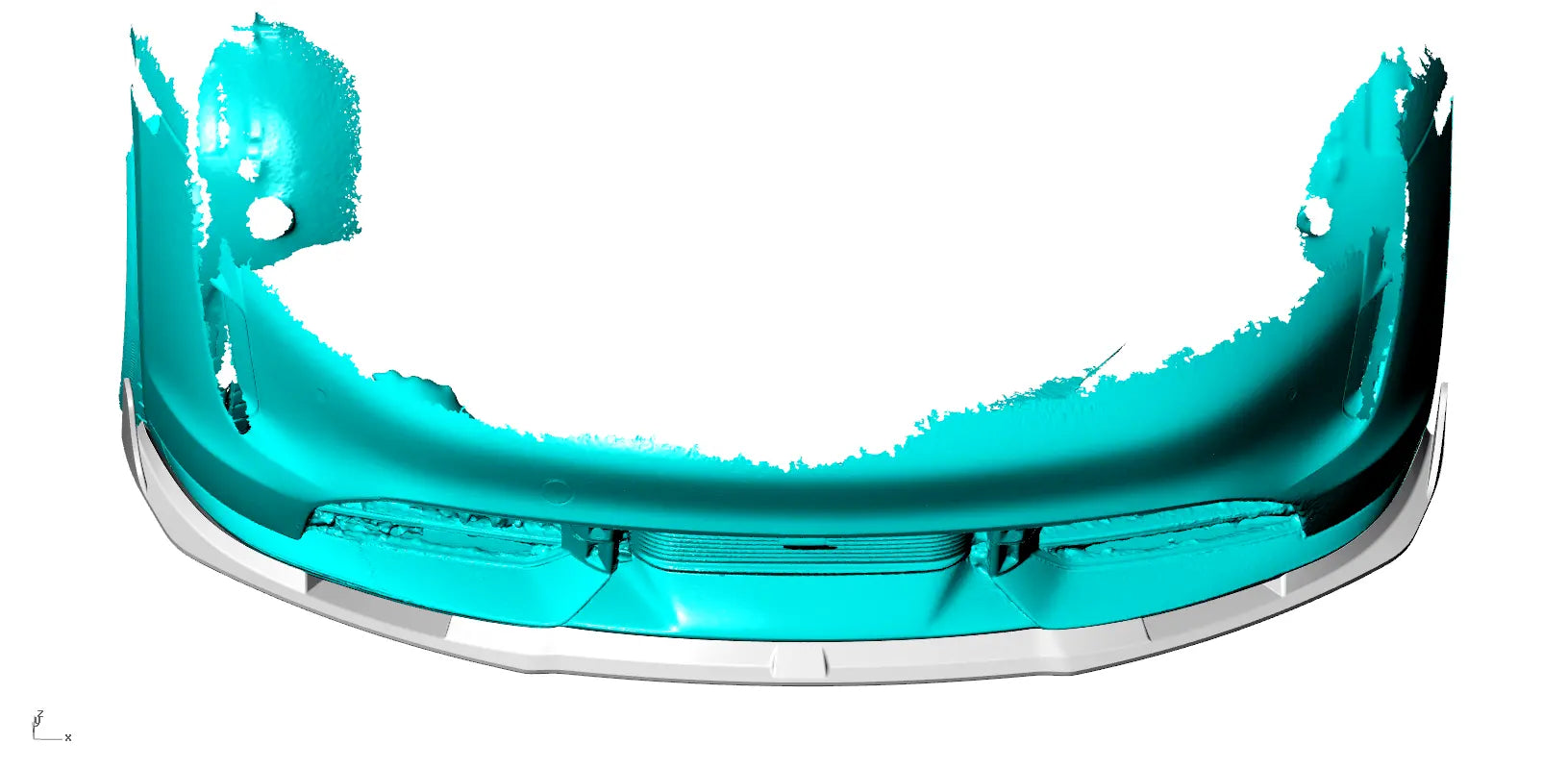 Carbon Fiber TCI Front Lip V3 -  Porsche Taycan Turbo 9J1 Sedan 2019-2021