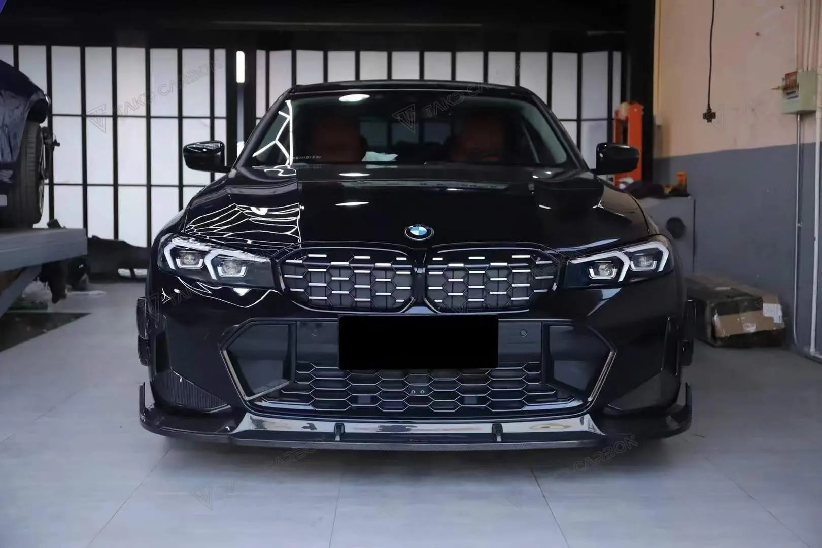Dry Carbon Fiber T Style Front Bumper Lip - BMW G20 3 Series LCI