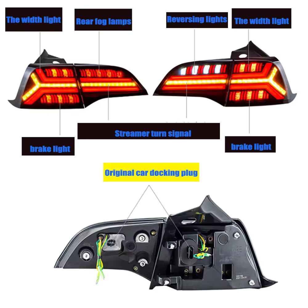 Sequential LED Taillights - Tesla Model Y & Model 3