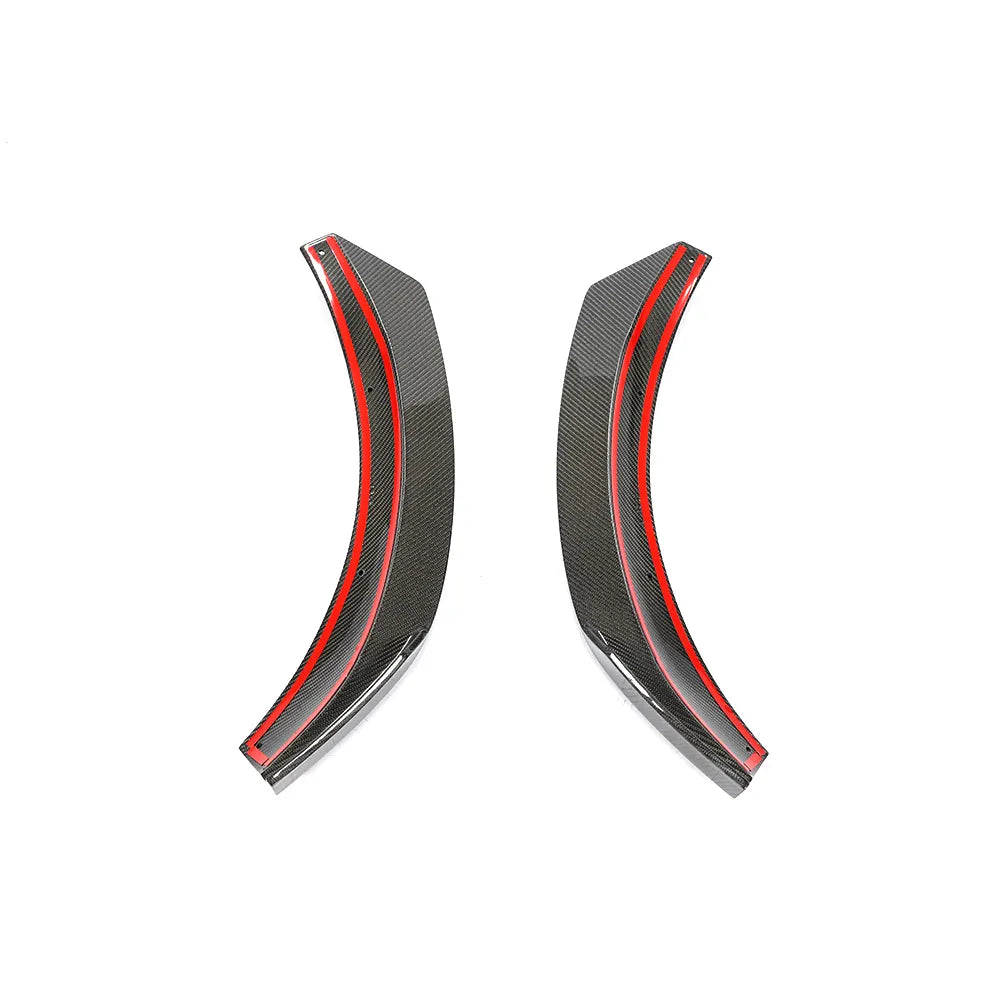 Carbon Fiber Front Bumper Splitter Fins Canard - Mercedes Benz GLA Class GLA 45 AMG 17-19