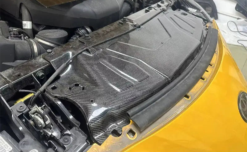 Carbon Fiber Front Radiator Cover Plate Cooler Panel - Toyota MK5 SUPRA