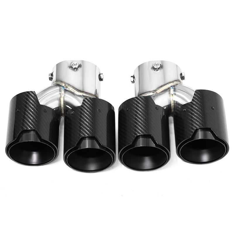 Carbon Fiber MP Muffler Tips Exhaust Tips - BMW X3 X4 G01 G02 M40i