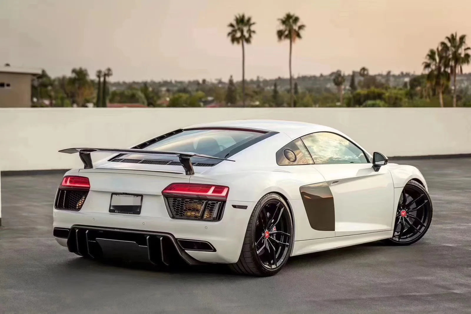 Carbon Fiber V-Style  Rear Diffuser - Audi R8